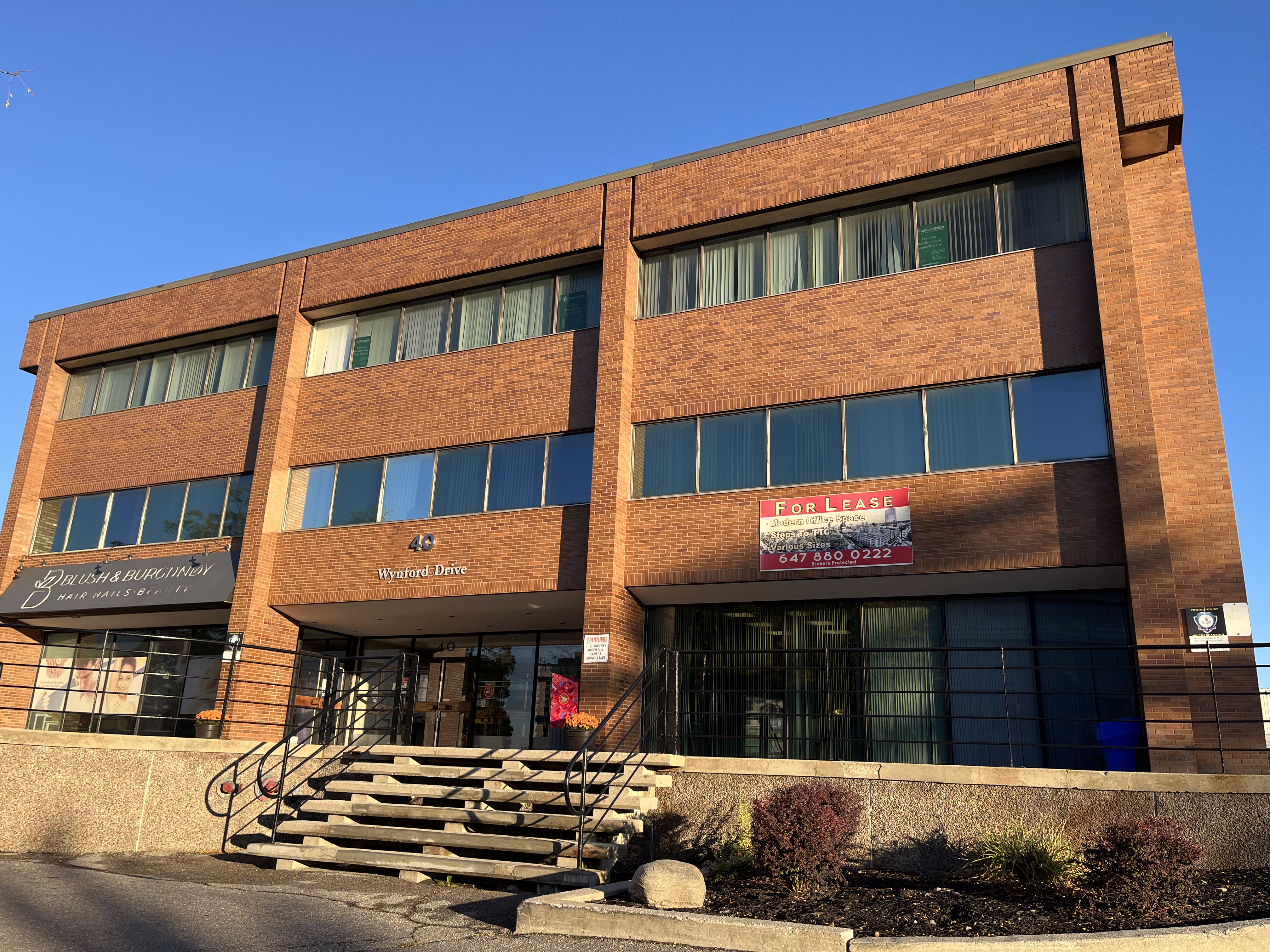 Kojima Acupuncture Clinic building exterior at 40 Wynford Drive Toronto